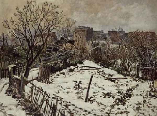 The Allotments of Montmartre Oil Painting by Marcel Leprin