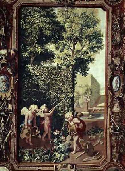 Summer from the Seasons Oil Painting by Charles Le Brun