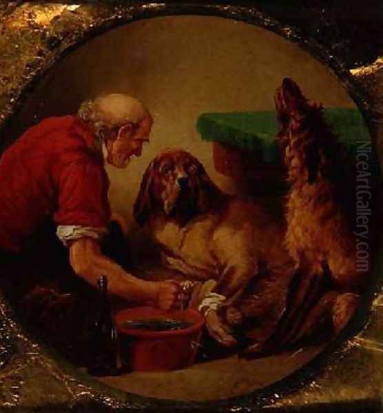 First Aid Oil Painting by Landseer, Sir Edwin