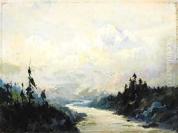 Mount McKinley, Alaska Oil Painting by Sidney Laurence