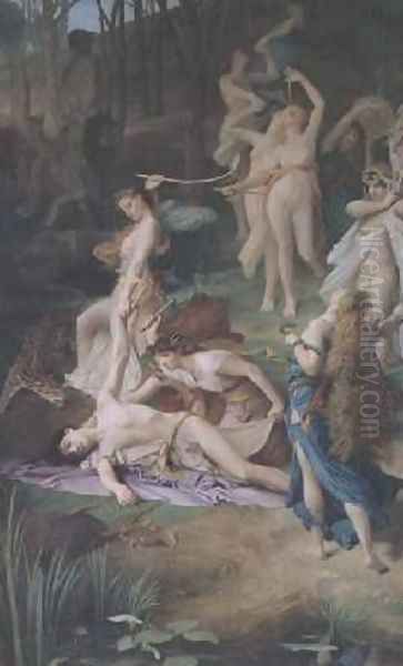 The Death of Orpheus Oil Painting by Emile Levy