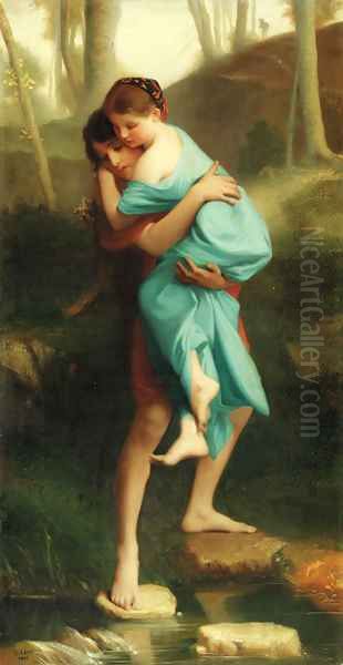 The elopement Oil Painting by Emile Levy