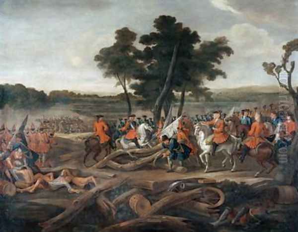 The Battle of Malplaquet 2 Oil Painting by Louis Laguerre