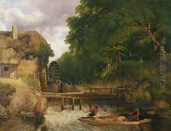 The Millers Boat Oil Painting by Frederick Richard Lee