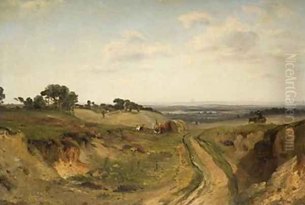 Sketch near Oatlands Oil Painting by Frederick Richard Lee