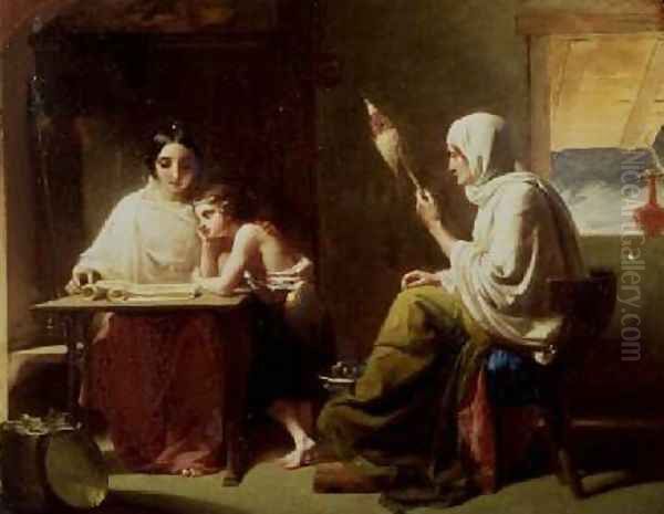 The Early Days of Timothy Oil Painting by Henry Le Jeune