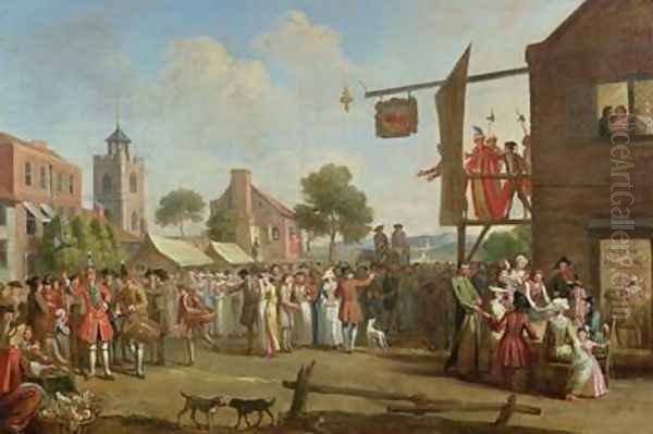 A London Fair Oil Painting by John Laguerre