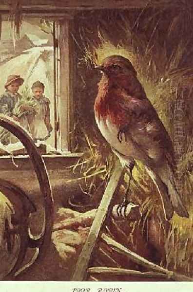 Poor Robin Oil Painting by John Lawson