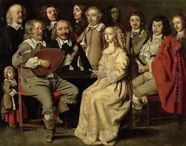 The Musical Reunion Oil Painting by Antoine Le Nain