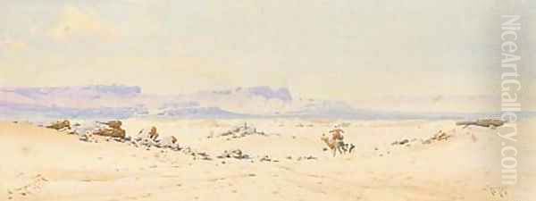 In the Desert Oil Painting by Augustus Osborne Lamplough