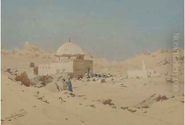 The sheik's tomb Oil Painting by Augustus Osborne Lamplough