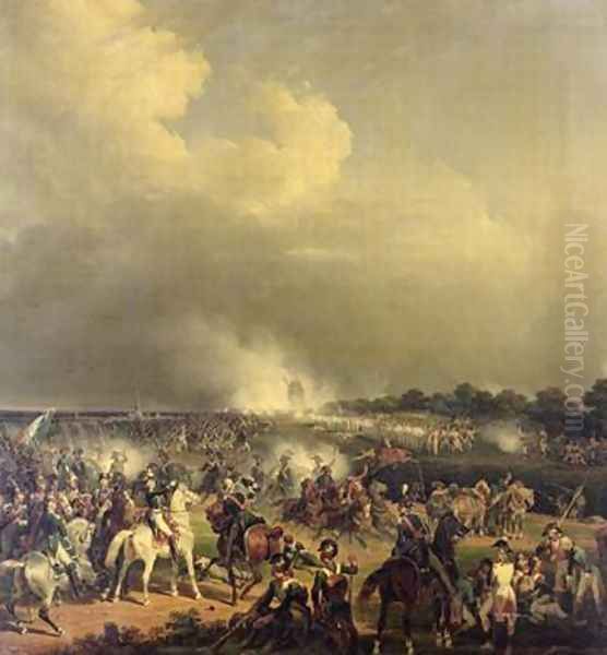 Battle of Boussu 3rd November 1792 Oil Painting by Hippolyte Lecomte