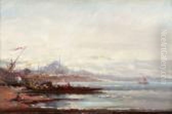 Vue D'istambul. Oil Painting by Henri Duvieux