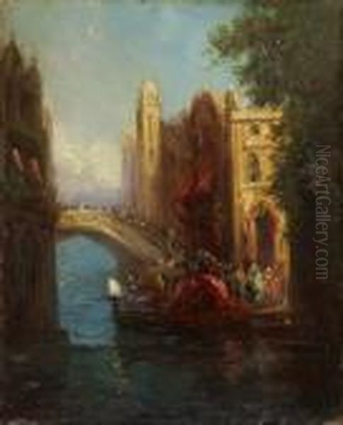 In Venedig Oil Painting by Henri Duvieux