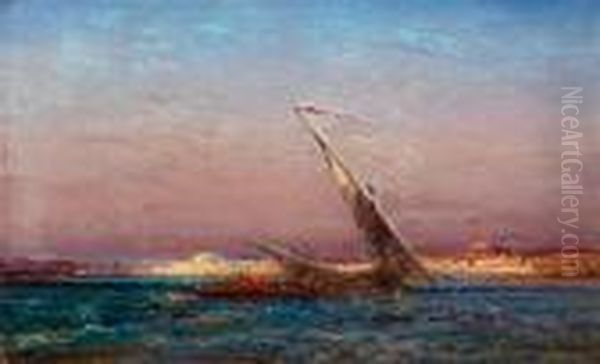 Voilier Sur Le Bosphore Oil Painting by Henri Duvieux