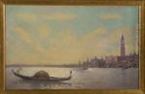 View Of Venice Oil Painting by Henri Duvieux