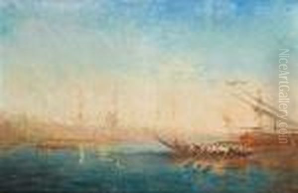 View Of Istanbul Oil Painting by Henri Duvieux