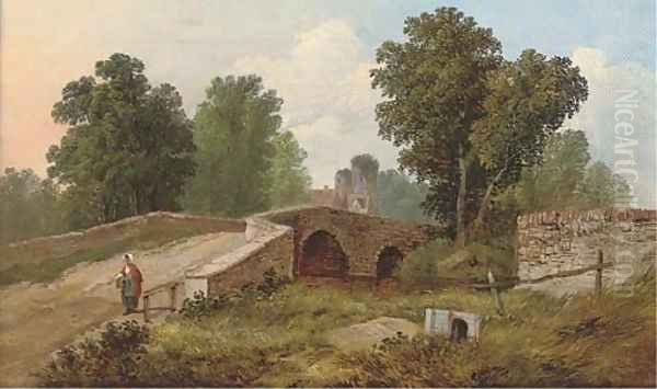 Returning from market Oil Painting by John Berney Ladbrooke