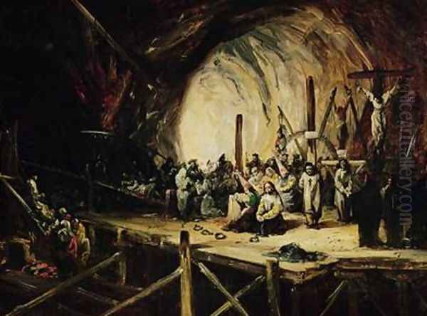 Inquisition Scene 1851 Oil Painting by Eugenio Lucas y Padilla