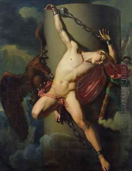 The Torture of Prometheus Oil Painting by Jean-Louis-Cesar Lair