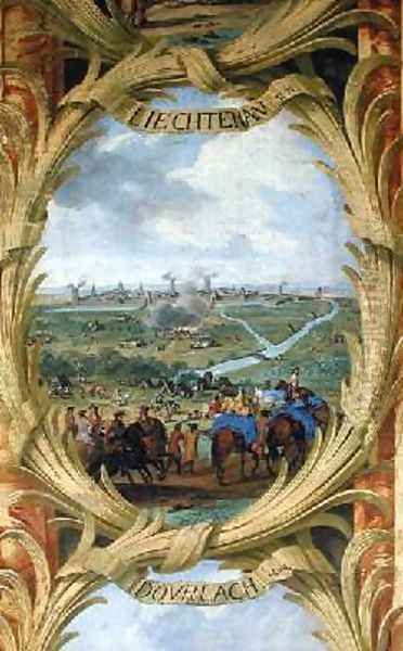 The Battle of Lichtenau in 1644 Oil Painting by Sauveur Le Conte