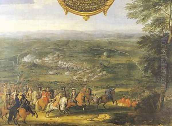 The Battle of Nordlingen 2 Oil Painting by Sauveur Le Conte