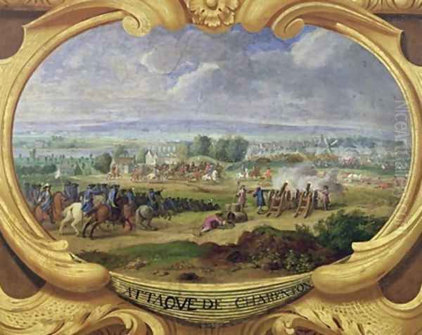 Blockade of Paris Attack on Charenton by Sauveur Le Conte