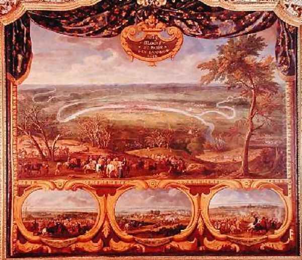 The Blockade of Paris The Battles of Vitry Charenton and Brie Comte Robert in 1649 Oil Painting by Sauveur Le Conte