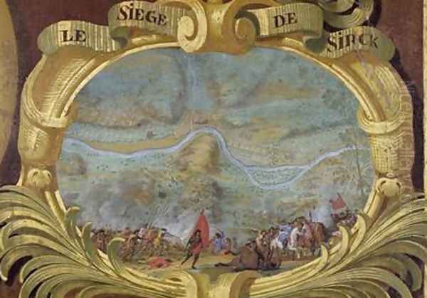 The Siege of Sierck at the Battle of Rocroi Oil Painting by Sauveur Le Conte