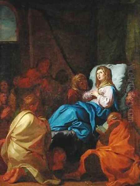 The Death of the Virgin Oil Painting by Charles de Lafosse