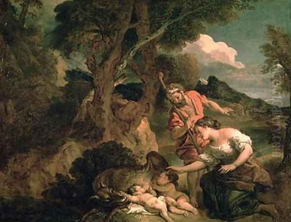 Romulus and Remus Oil Painting by Charles de Lafosse