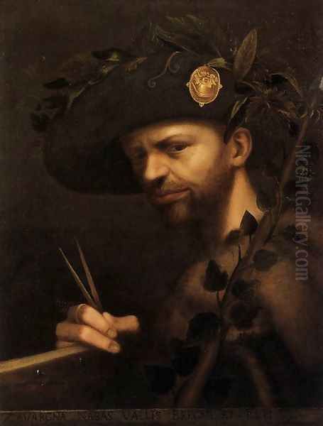 Self-Portrait Oil Painting by Giovan Paolo Lomazzo