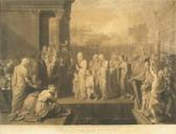 Agrippina Lands At Brundusium With The Ashes Of Germanicus Oil Painting by Richard Earlom