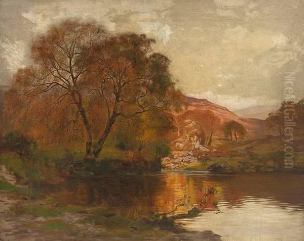 Ohne Titel Oil Painting by Sir Alfred East