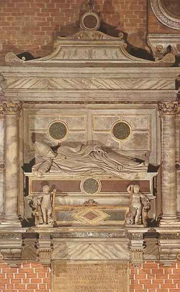 Monument to Bishop Jacopo Pesaro Oil Painting by Antonio Lombardo