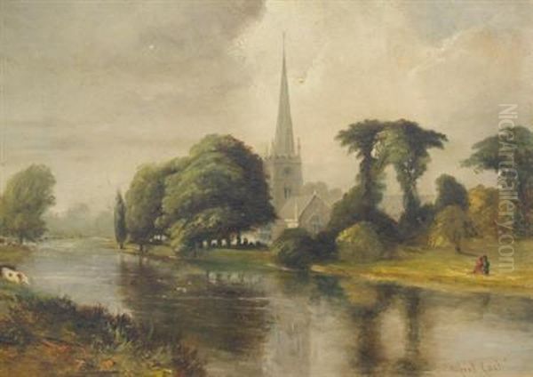 Stratford-on-avon Oil Painting by Sir Alfred East