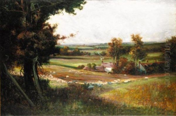 The Golden Valley Oil Painting by Sir Alfred East