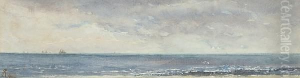 Seascape Oil Painting by Sir Alfred East