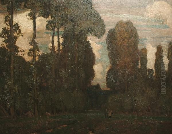 The Wooded Glade Oil Painting by Sir Alfred East