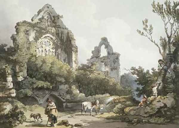 Tintern Abbey Oil Painting by Loutherbourg, Philippe de