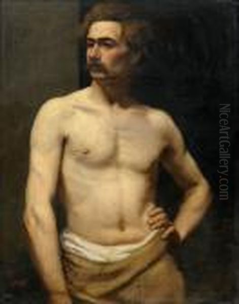 Miesmalli Oil Painting by Albert Edelfelt