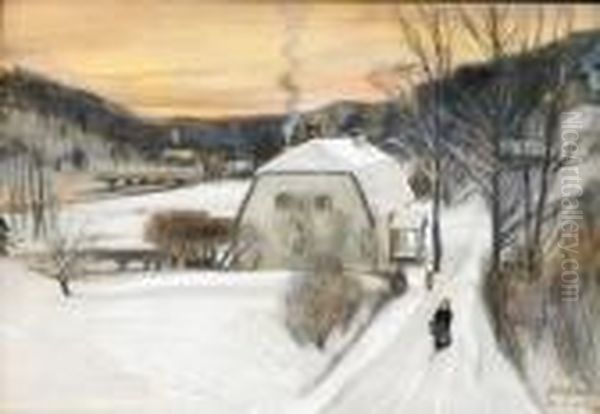 Fran En Tavastlandsk Herrgard Oil Painting by Albert Edelfelt