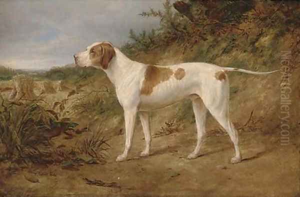 The stud pointer Major Oil Painting by William Snr Luker