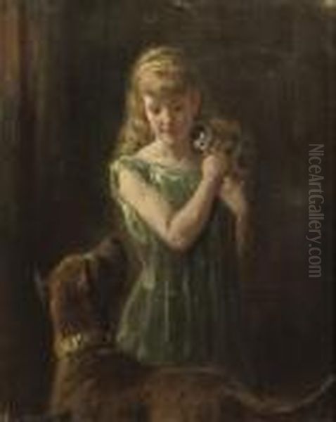 Two Companions Oil Painting by Otto Eerelman