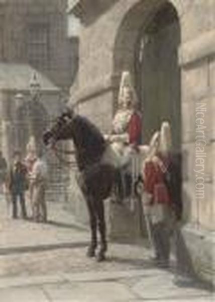 Horseguards Parade, Whitehall Oil Painting by Otto Eerelman