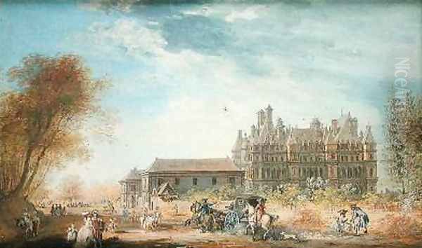 The Chateau de Madrid Oil Painting by Louis-Nicolas de Lespinasse