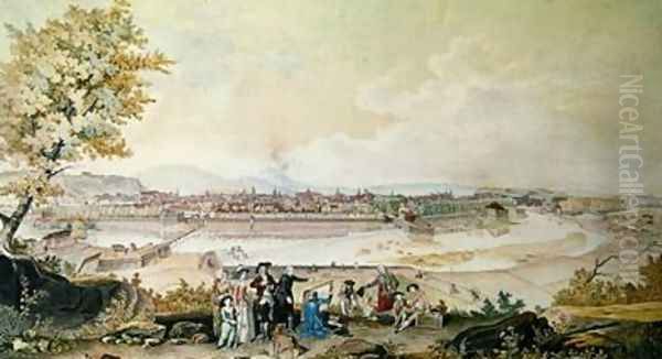 Visit of Louis Philippe Joseph 1747-93 Duke of Orleans to Besancon in 1780 Oil Painting by Louis-Nicolas de Lespinasse