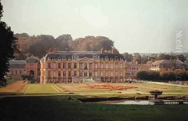 View of the garden facade Oil Painting by Andre & Mansart, Jules Le Notre