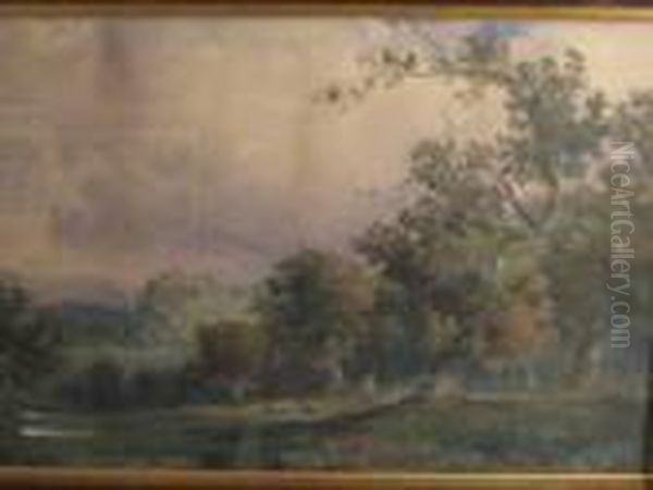 Distant View Of A Castle Oil Painting by Wycliffe Egginton