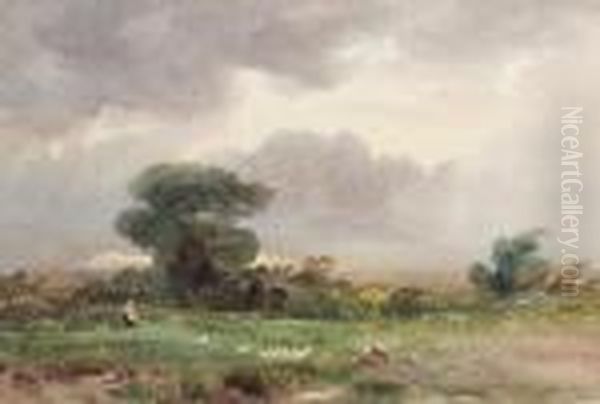 Evening On A Dartmoor Common Oil Painting by Wycliffe Egginton